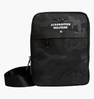 Сумка чоловіча Aeronautica Militare Fly Camo Black AM-361