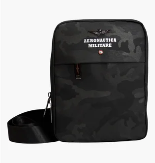 Сумка чоловіча Aeronautica Militare Fly Camo Black AM-361