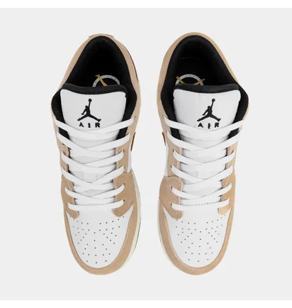 Кросівки дитячі Air Jordan 1 Low Se Brown Elephant Gs White/Brown DZ5368-201