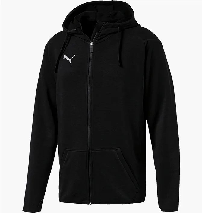 Толстовка мужская Puma Sweatshirt Liga Casual Hoody Black 655771-03