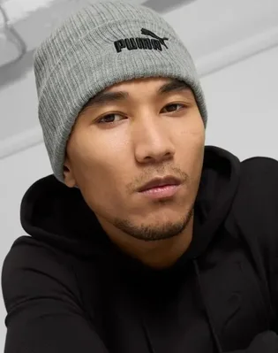 Шапка мужская Puma Logo Grey 942291-02