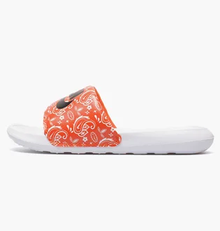 Тапочки женские Nike Victori One Slide Print White/Orange Cn9676-800