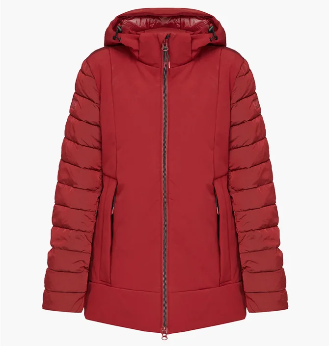 Куртка жіноча Cmp Jacket Long Zip Hood Red 32K1516-C905