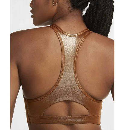 Топ женский Nike W Swoosh Icnclsh Shmr Bra Metallic Ct3791-750