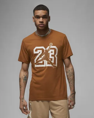 Футболка мужская Air Jordan Flight Essentials MenS T-Shirt Orange FB7394-281