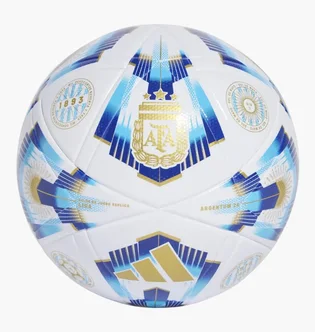 Футбольний м'яч Adidas Afa24 League White/Blue IX4011