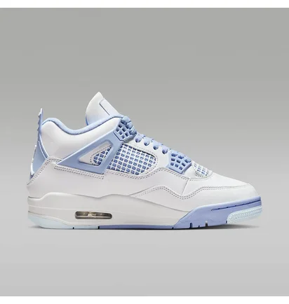 Кроссовки женские Air Jordan 4 Retro Forget Me Not White/Light Blue HV0823-100