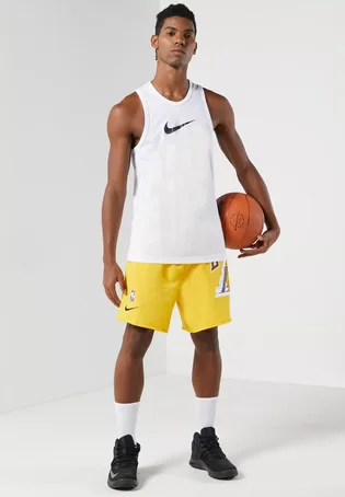 Шорти чоловічі Nike Nba Los Angeles Lakers Courtside Heritage Short Amarillo Field Yellow DB1954-728