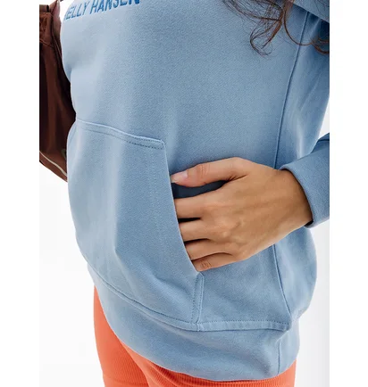 Худи женское Helly Hansen Logo Hoodie Light Blue 33978-627