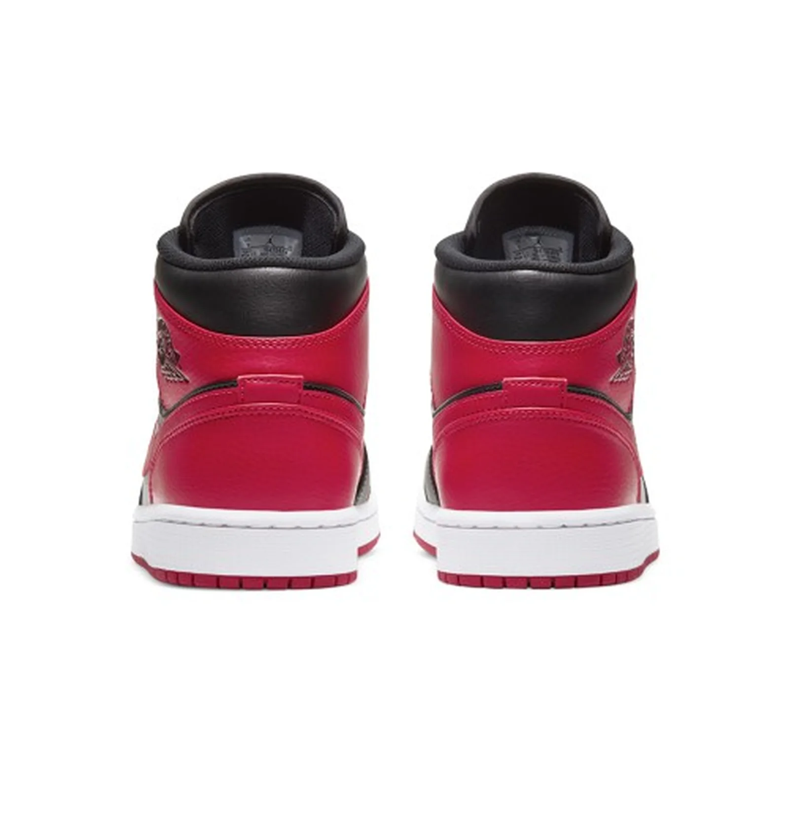 ᐉ Кроссовки мужские Air Jordan 1 Mid Banned Black/Red 554724-074
