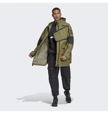 Парка мужская Adidas Xploric Rain.Rdy Parka Olive GQ2399
