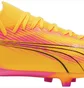 Бутсы унисекс Puma Ultra Match Fg/Ag Yellow/Pink 107754-03
