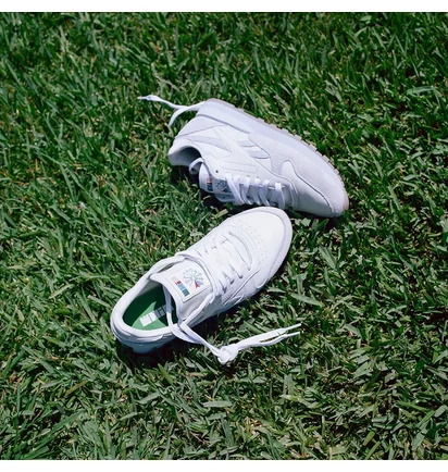 Кроссовки мужские Reebok X Whim Classic Leather White/Grey RMIA004C99LEA0044545