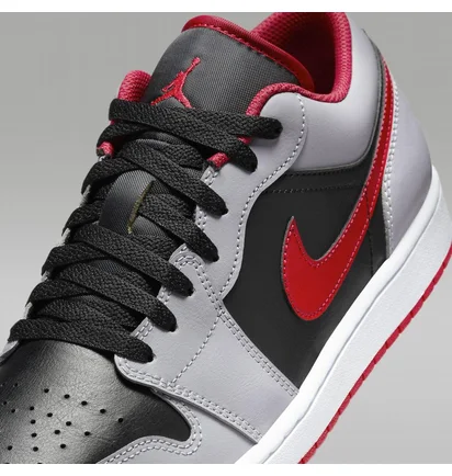 Кроссовки мужские Air Jordan 1 Low Zapatillas Grey/Black 553558-060