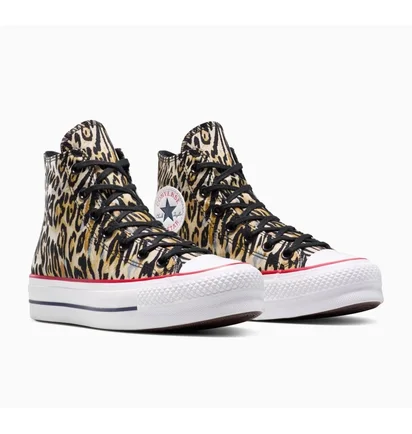 Кеды унисекс Converse Chuck Taylor All Star Lift Platform Leopard Multi A15462C