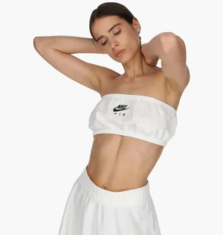 Топ женский Nike Air Pique Bandeau Top White DM6460-100
