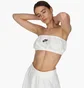 Топ женский Nike Air Pique Bandeau Top White DM6460-100