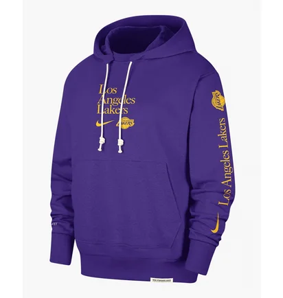 Худи мужское Nike Los Angeles Lakers Standard Issue Courtside Dri-Fit Nba Hoodie Violet FD8594-504