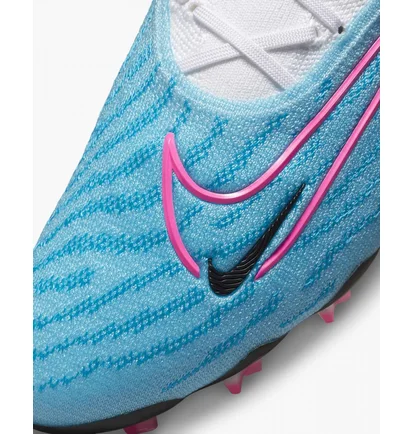 Бутсы унисекс Nike Gripknit Phantom Gx Elite Fg Light Blue/White Dc9968-446