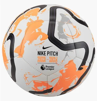 Футбольний м'яч Nike Premier League Pitch White/Orange FB2987-100