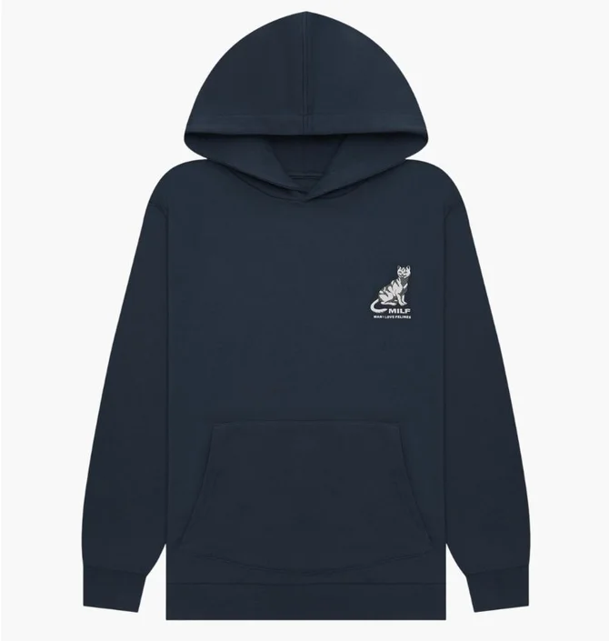 Худі чоловіче RipNDip Man I Love Felines Blue RNDSUM24130