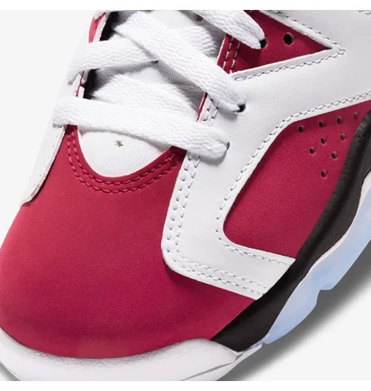 Кросівки дитячі Air Jordan 6 Retro Carmine White/Red 384665-106