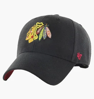 Кепка унісекс 47 Brand Chiacgo Blackhawks Ballpark Black BLPMS04WBP-BKB