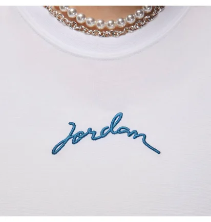 Футболка женская Air Jordan Slim Cropped Graphic T-Shirt White FN5720-100