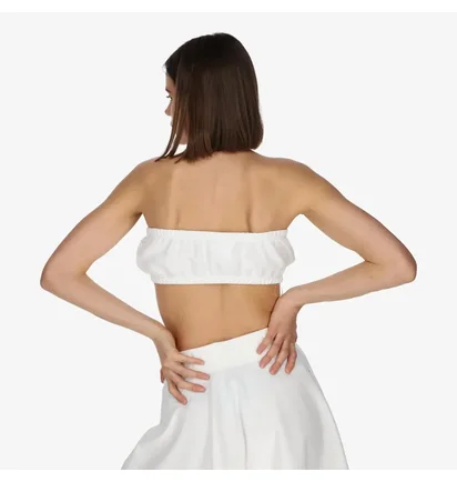 Топ женский Nike Air Pique Bandeau Top White DM6460-100