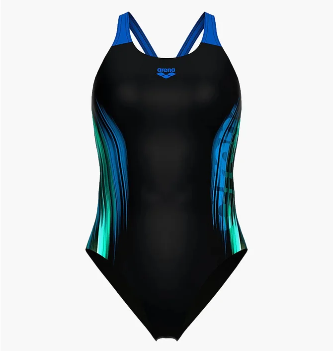 Купальник женский Arena Breath Swimsuit V Back Lb 38 Black 008330-580