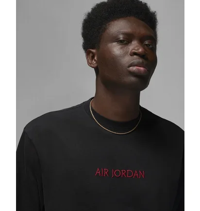 Футболка чоловіча Air Jordan Wordmark Mens T-Shirt. Black Dv6465-010
