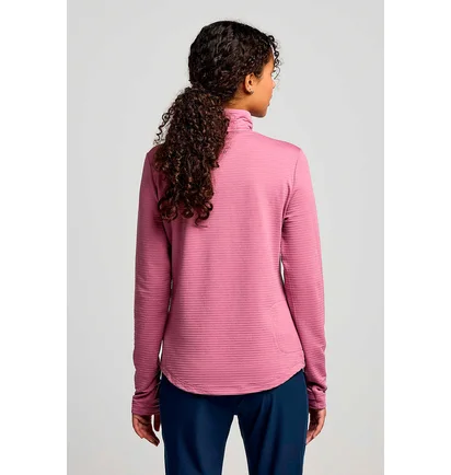 Кофта женская Saucony Triumph 3D 1/2 Zip Pink SAW800459-VLH