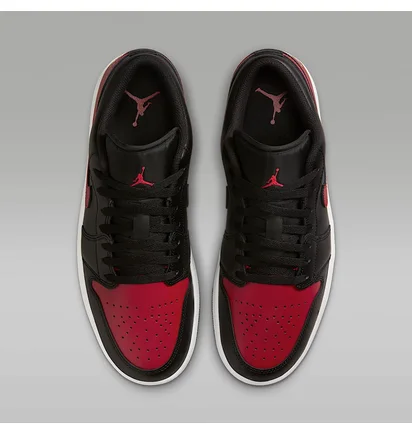 Кросівки чоловічі Air Jordan 1 Low Red/Black 553558-067