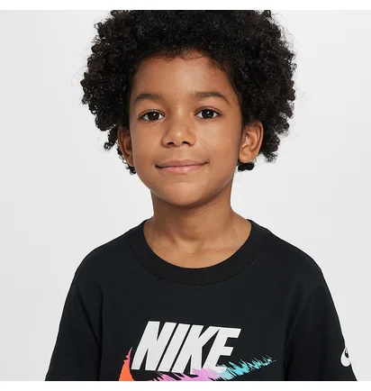 Футболка детская Nike Toddler Brandmark Swoosh Black 86M843-023
