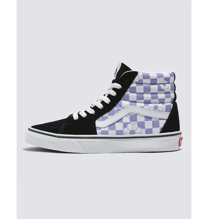 Кеди унісекс Vans Sk8-Hi Floral Check Black/Violet VN0007NSO95