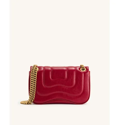 Сумка женская JW PEI Tina Quilted Chain Crossbody Red BB2023BG74158JWP