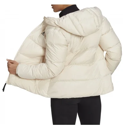 Пуховик женский Adidas Hooded Jacket Sportswear W 11.11 Bb Down Beige H14171