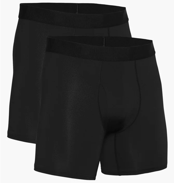 Трусы мужские Under Armour Novelty 6In 2 Pack Black 1363623-001