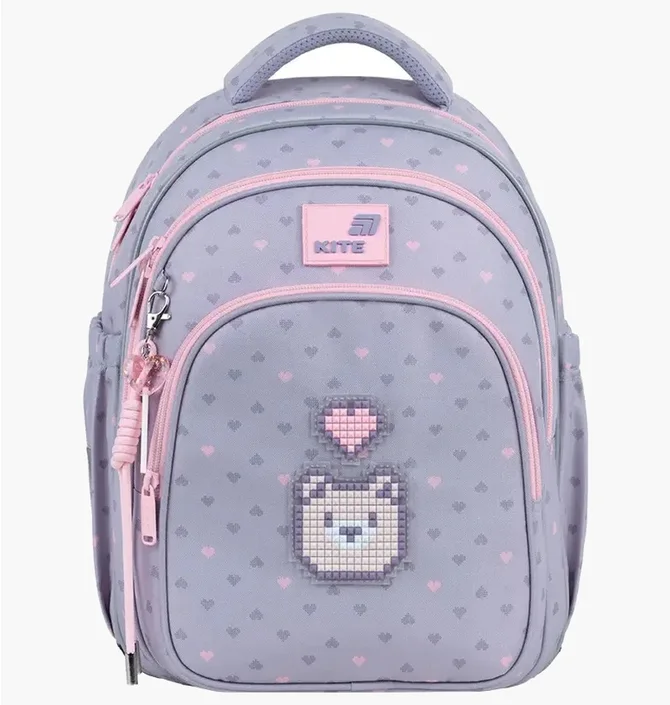 Рюкзак детский Kite Pixel Love Grey K26-763S-1