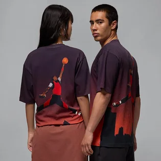 Футболка унисекс Air Jordan 85 Gradient Sky Ss Crew Violet/Orange HJ2316-045
