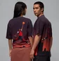 Футболка унисекс Air Jordan 85 Gradient Sky Ss Crew Violet/Orange HJ2316-045