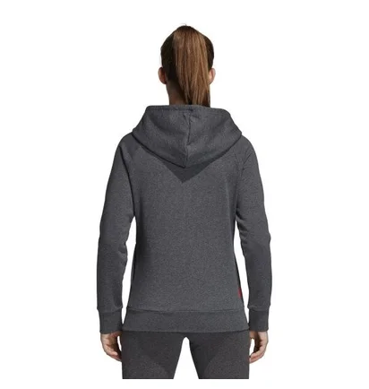 Худи женское Adidas Essentials Linear Over Head Hoodie Grey CF8805