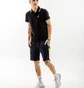 Поло мужское AUSTRALIAN 2-Stripe Pique Polo S-Fit Black LSUPO0004-003A
