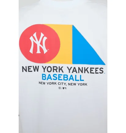 Футболка унисекс 47 Brand New York Yankees Primary Purpo White 646061WW-FS