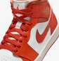Кроссовки женские Air Jordan 1 Mid Orange/White BQ6472-108