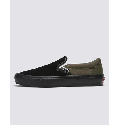 Кеды мужские Vans Skate Slip-On Shoe Black/Olive VN0A5FCAKE9