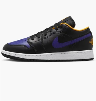 Кроссовки детские Nike Air Jordan 1 Low Lakers Black 553560-075