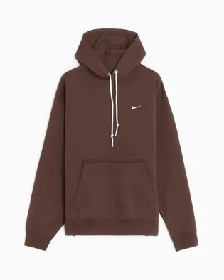 Худи мужское Nike Solo Swoosh Fleece Hoodie Brown DX1355-237