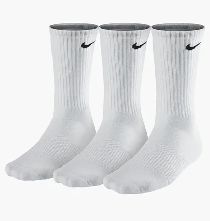 Носки унисекс Nike U Perf Ltwt Crew (3 пары) White Sx4704-101