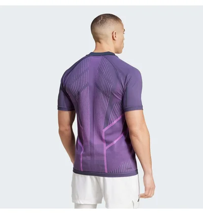 Поло мужское Adidas Tennis Pro Seamless Aeroready Freelift Polo Violet IM8894